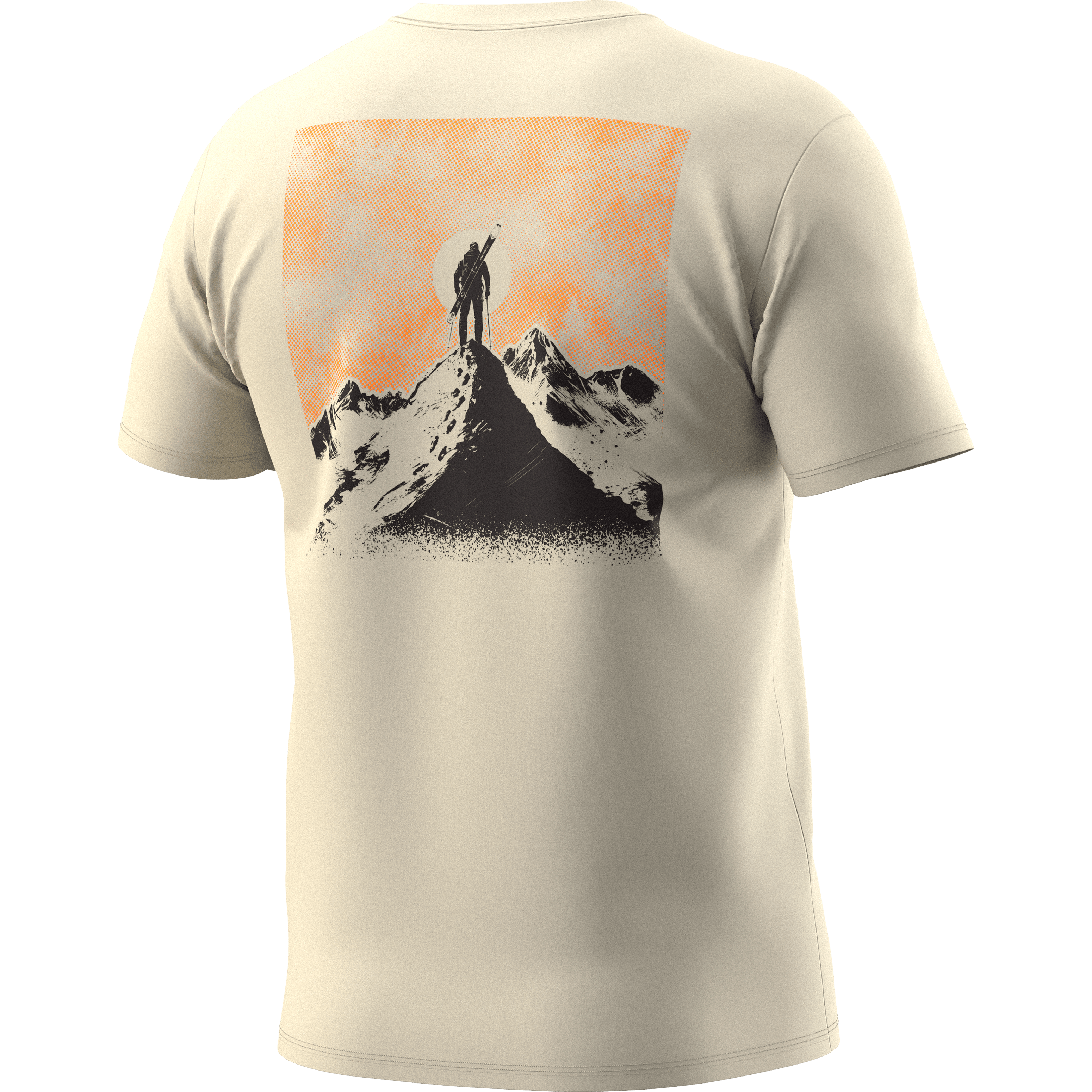 Back Graphic Cotton T-Shirt Herren – Overcast-Summit