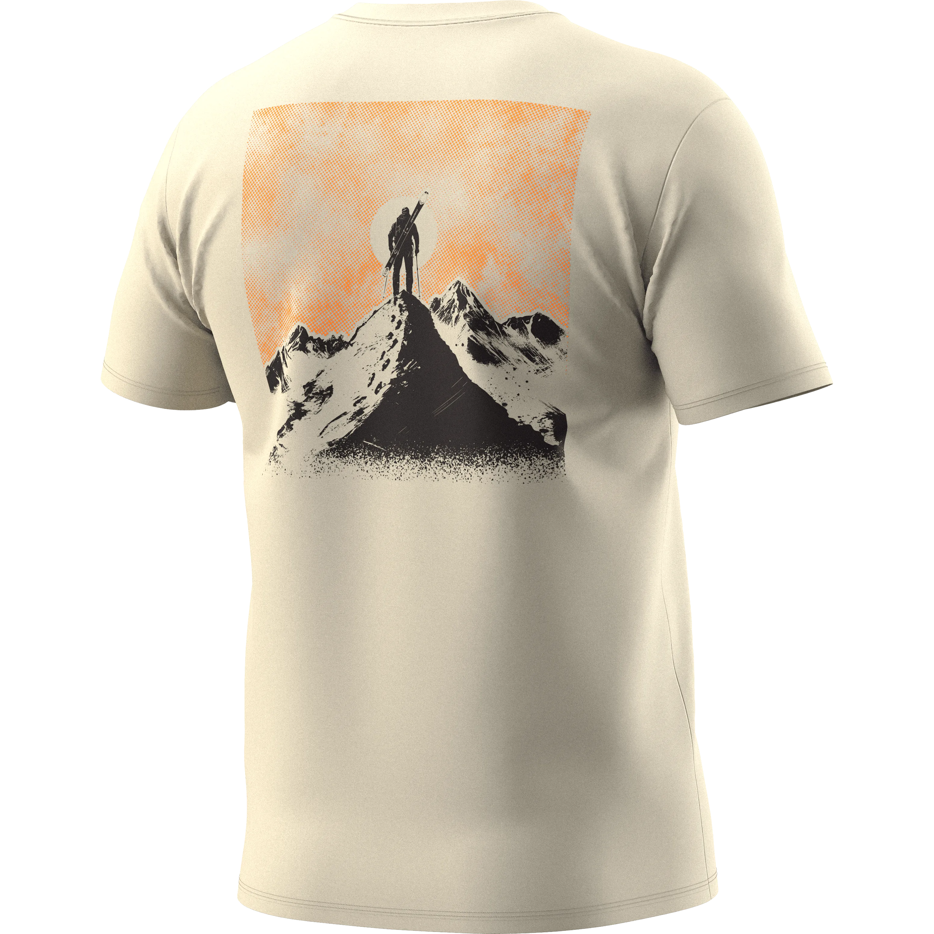 Back Graphic Cotton T-Shirt Herren – Overcast-Summit